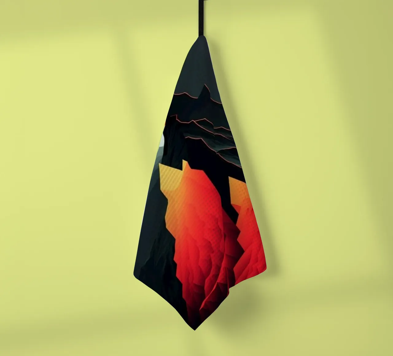dark sky contrast tea towel by prindy