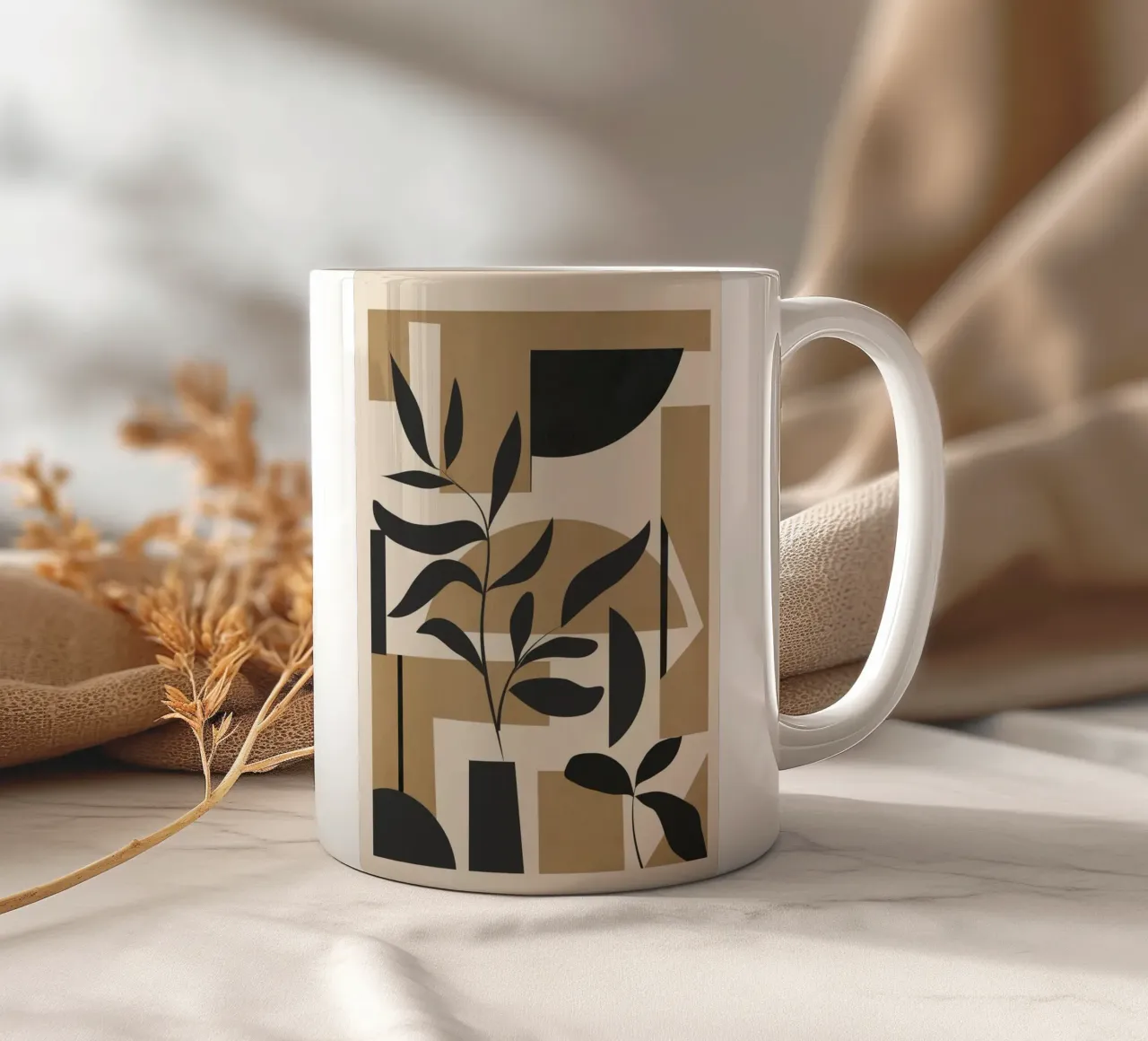 Abstract Foliage 3 tazza in ceramica da cityart