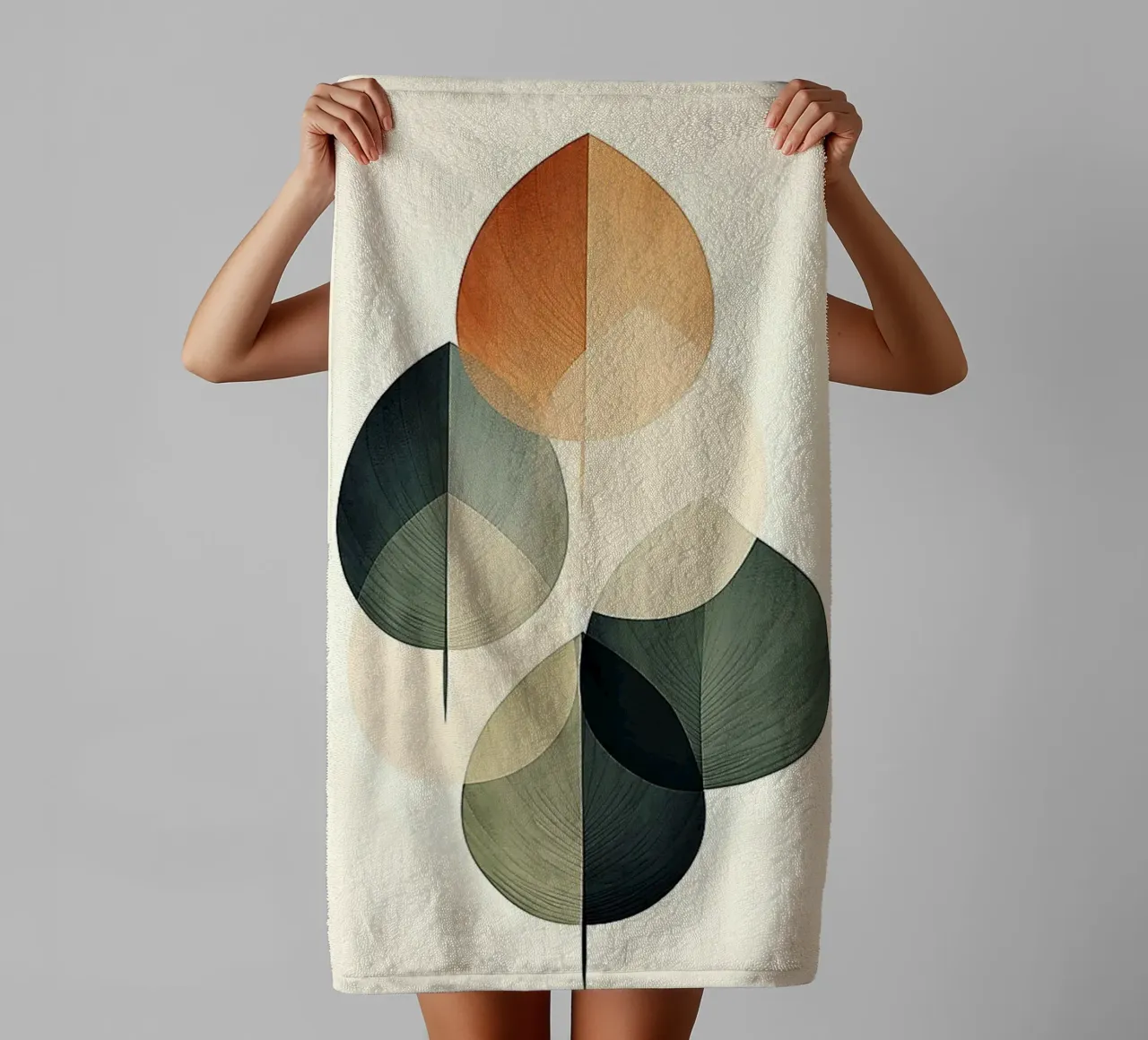 symmetry overlapping asciugamano da bagno da prindy