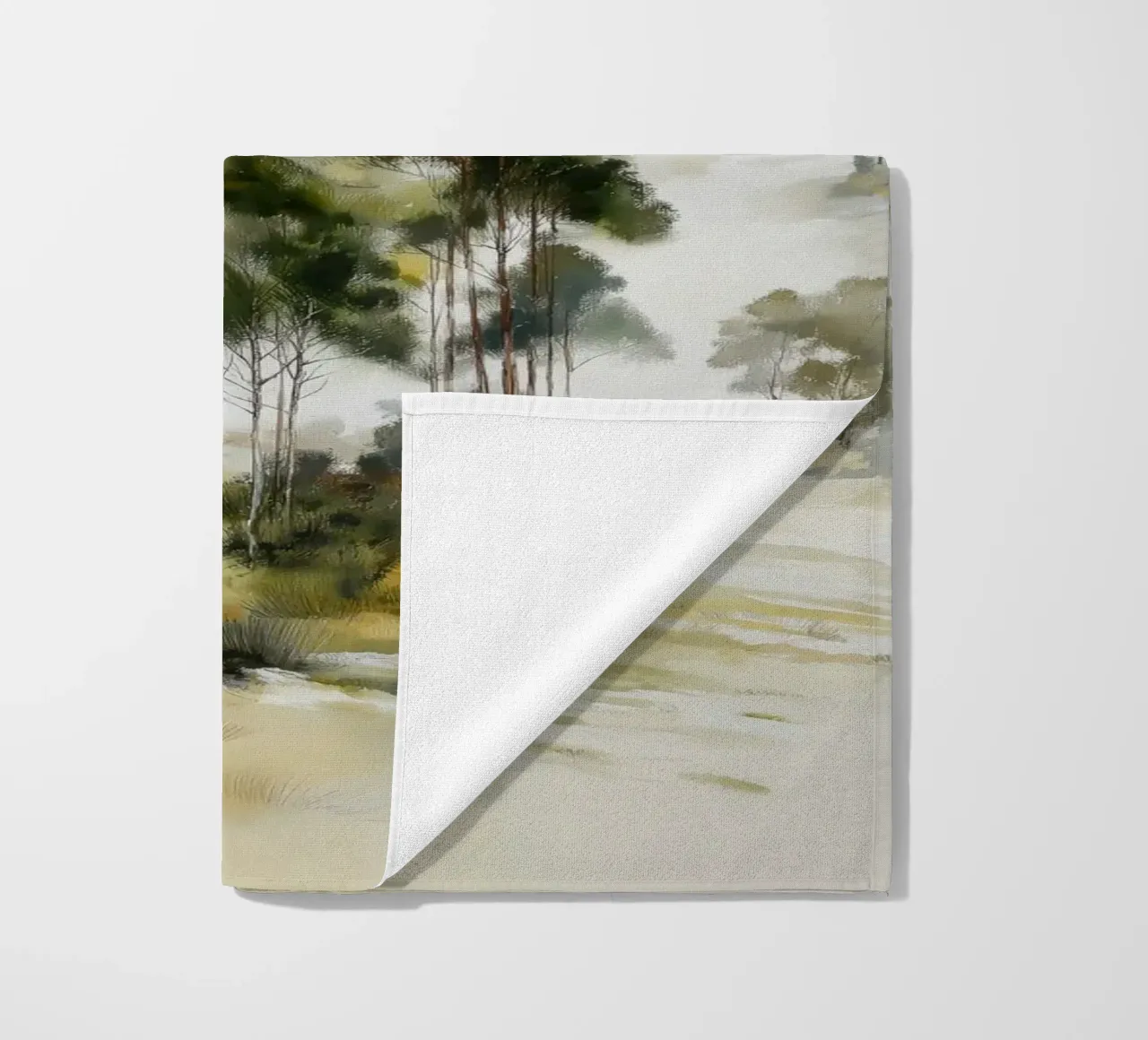 Bomen strandhanddoek van Pictura