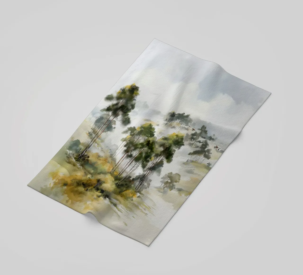 Bomen strandhanddoek van Pictura