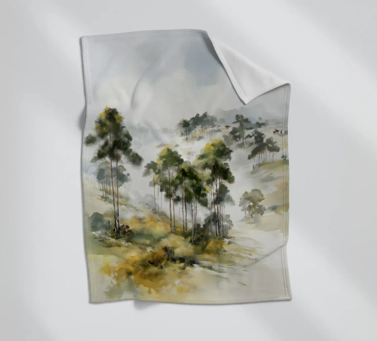 Bäume Fleecedecke von Pictura