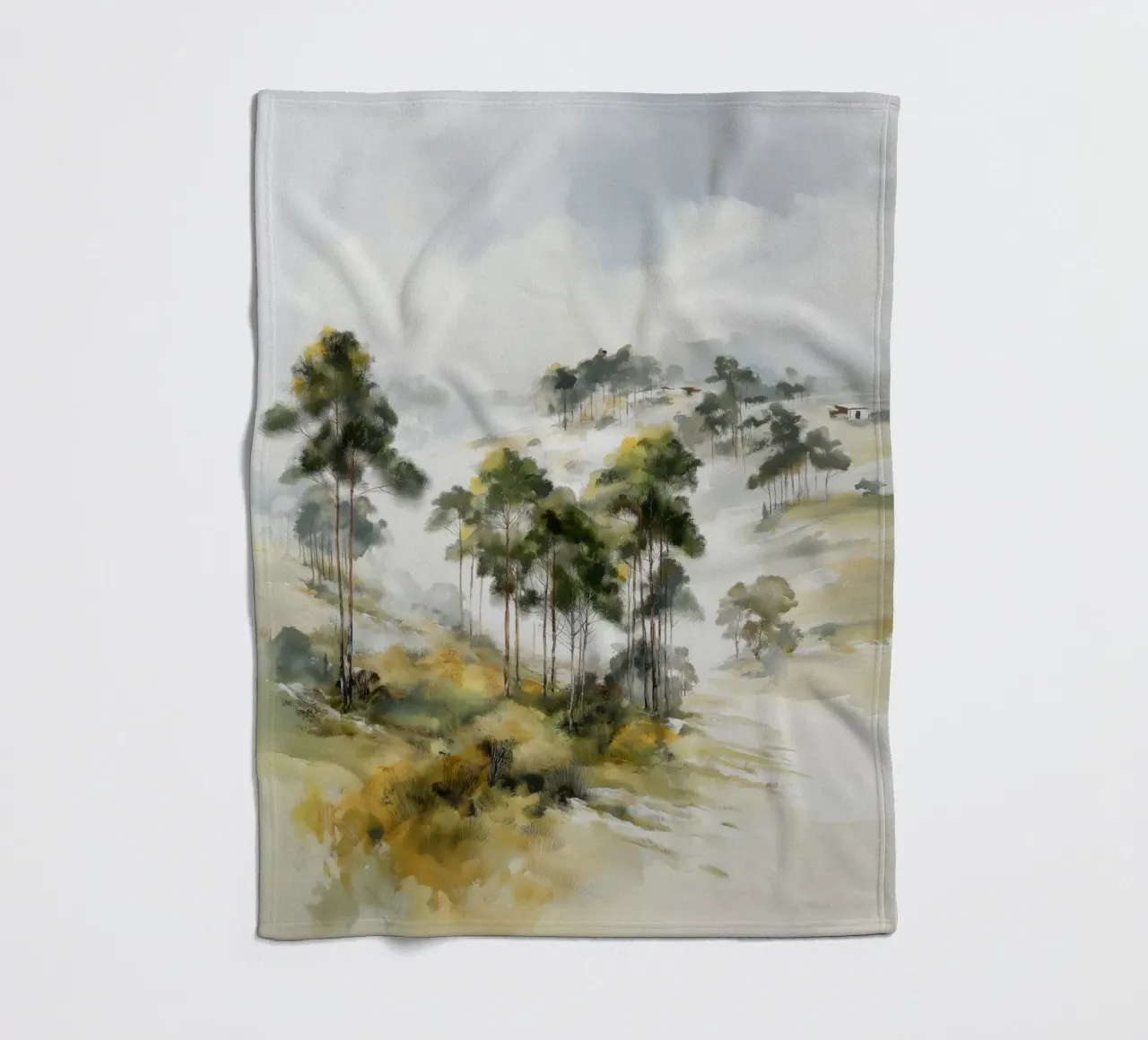 Bäume Fleecedecke von Pictura