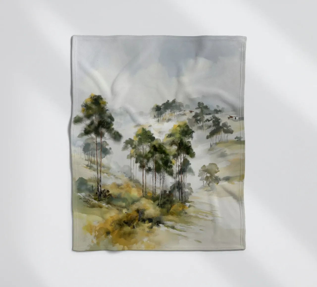 Bäume Fleecedecke von Pictura