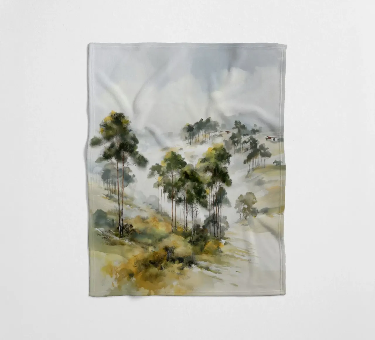 Bäume Fleecedecke von Pictura