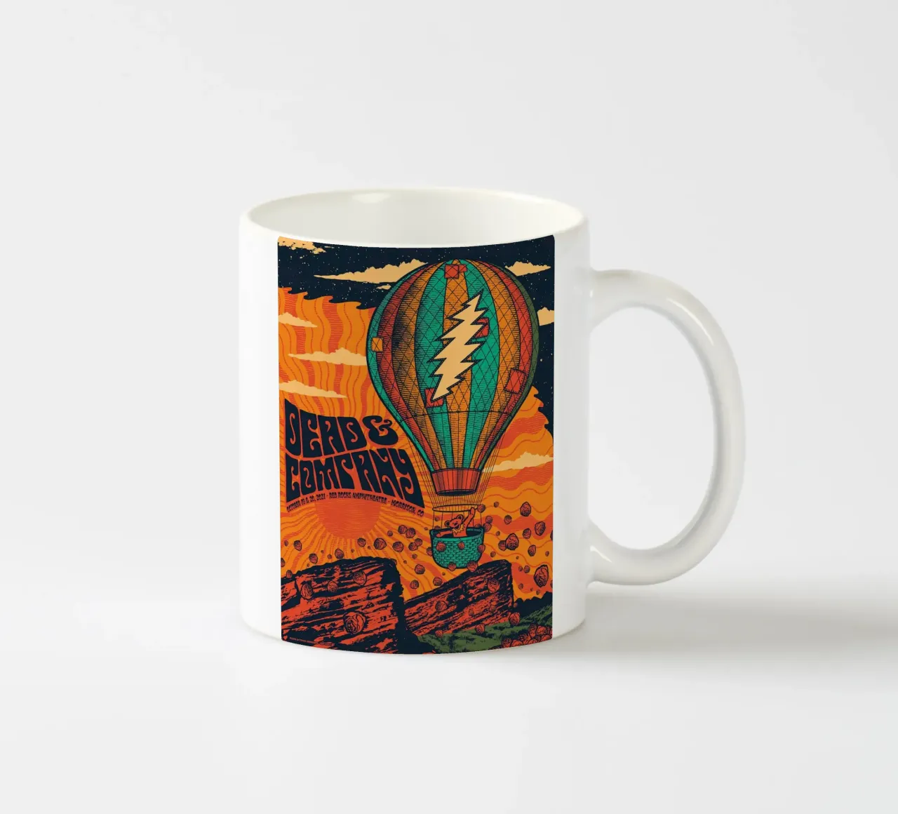 dead and company rocce rosse 2021 tazza in ceramica da martina