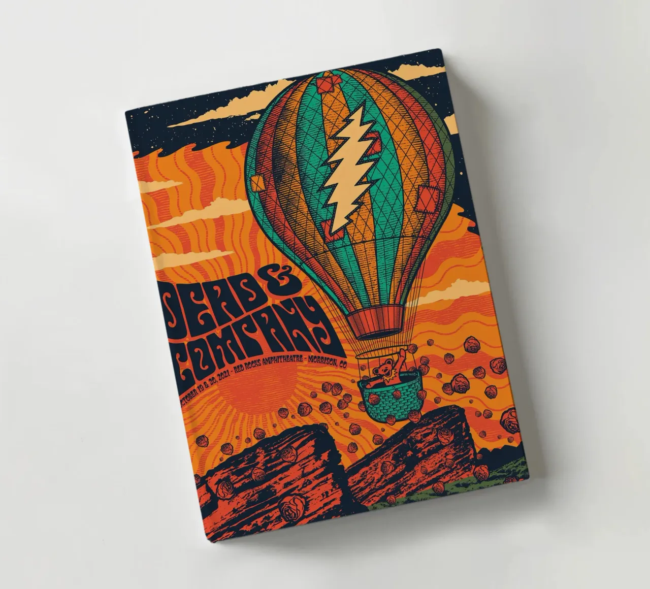 dead and company red rocks 2021 notebook by martina