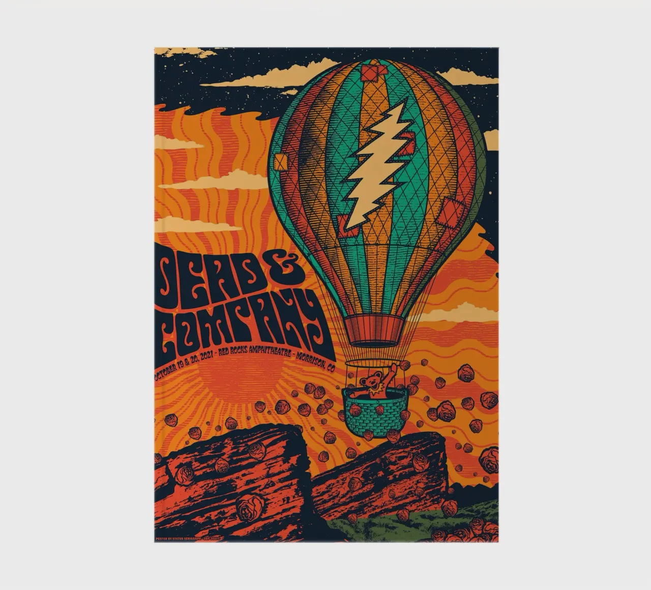 dead and company red rocks 2021 notebook by martina