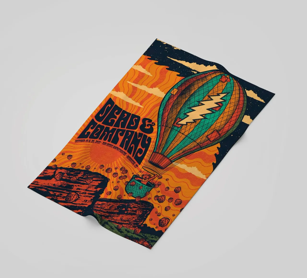 dead and company rocce rosse 2021 telo mare da martina
