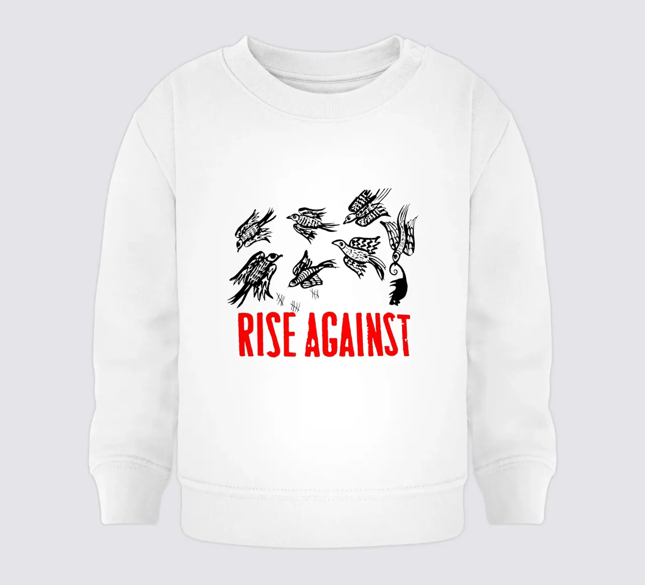 Maglietta classica Rise Against Bird felpa neonato da grass.studio_