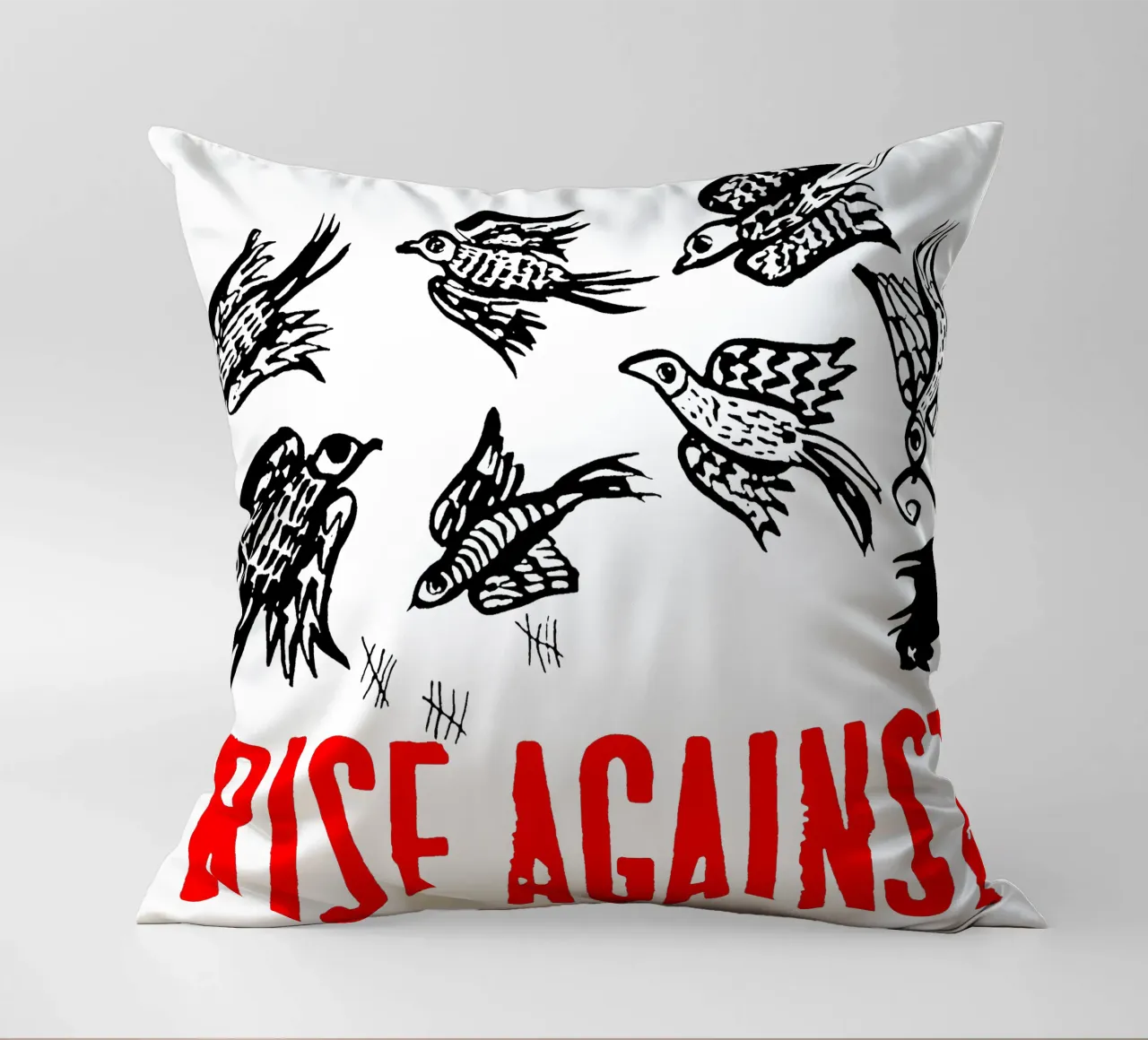 Maglietta classica Rise Against Bird cuscino da grass.studio_