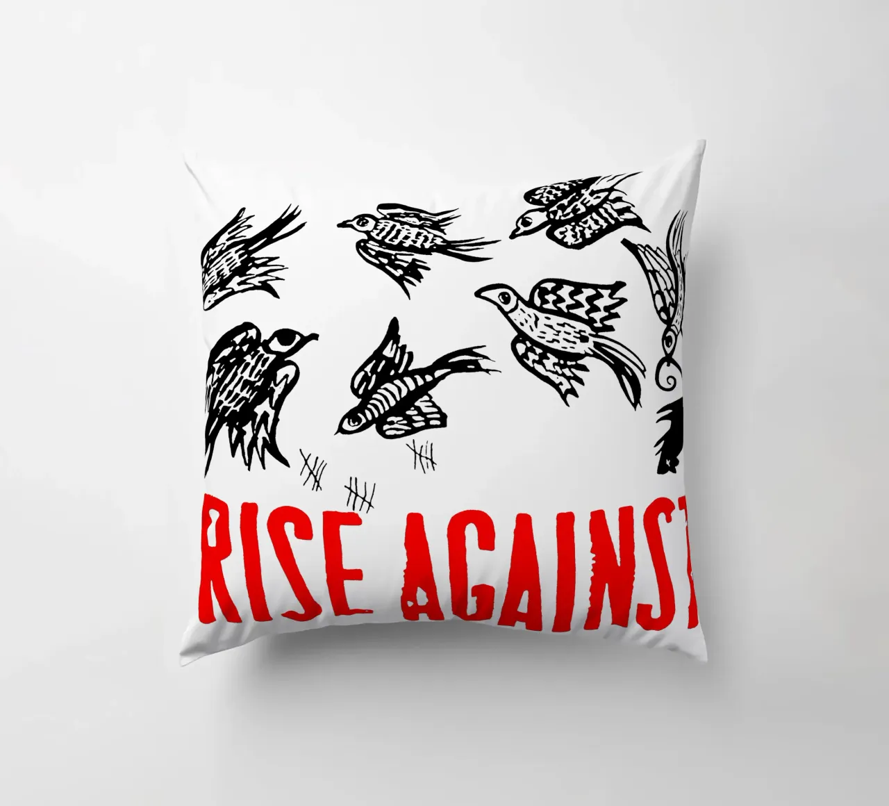 Maglietta classica Rise Against Bird cuscino da grass.studio_