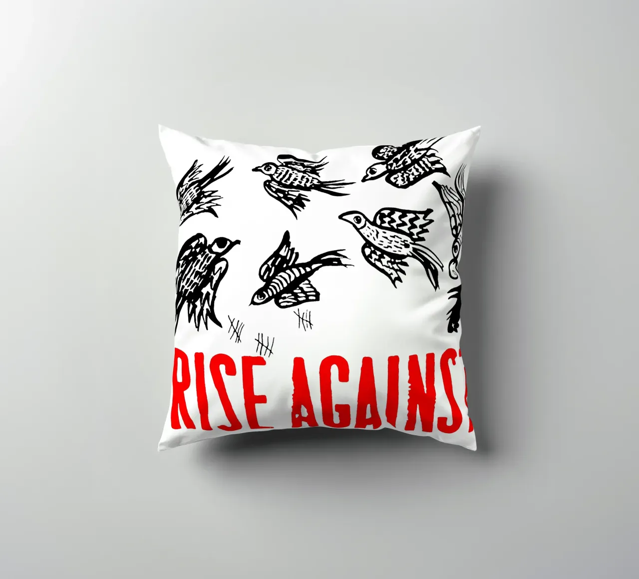 Maglietta classica Rise Against Bird cuscino da grass.studio_