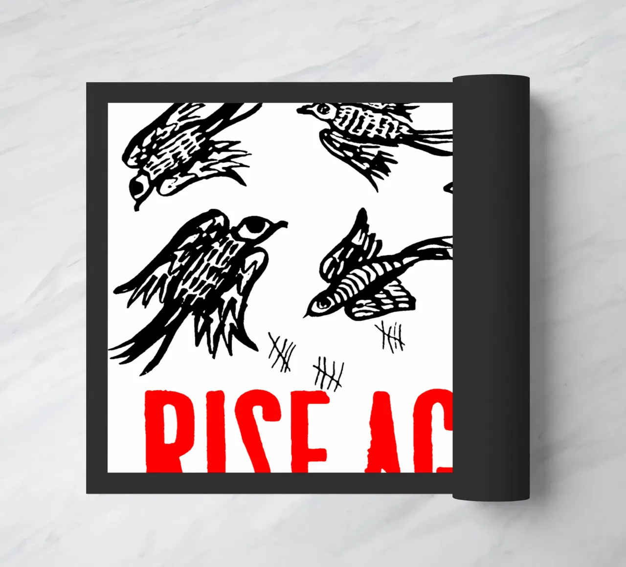 Maglietta classica Rise Against Bird zerbino da grass.studio_