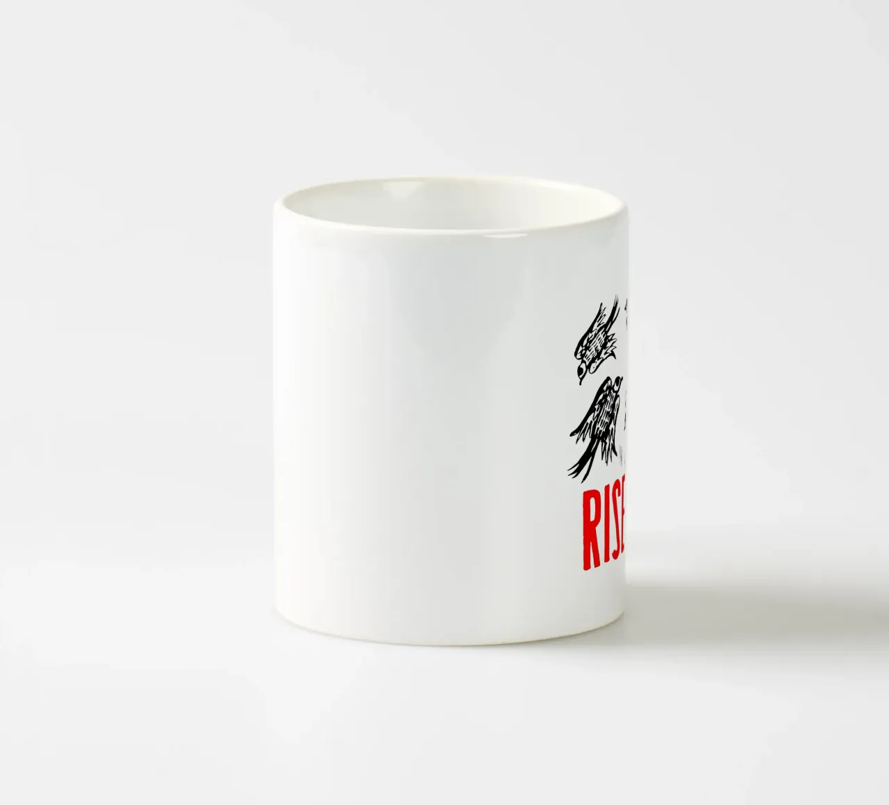 Maglietta classica Rise Against Bird tazza in ceramica da grass.studio_