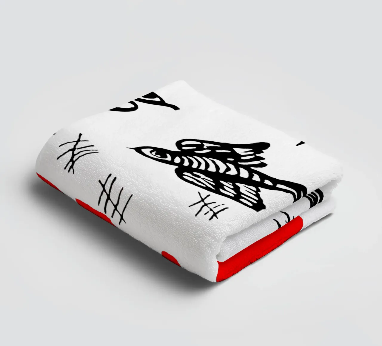 Maglietta classica Rise Against Bird asciugamano da bagno da grass.studio_