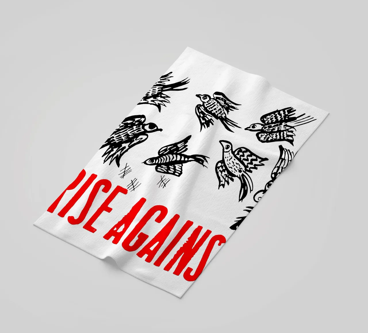 Maglietta classica Rise Against Bird telo mare da grass.studio_