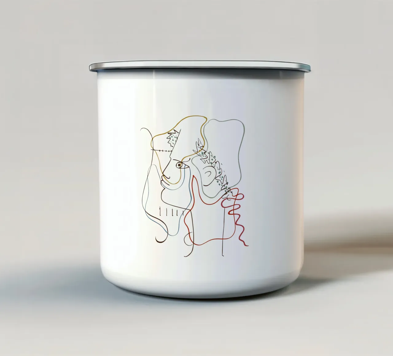 Jean Cocteau - Orpheus Thema emaille mok van https://www.juniqe.com/uk/shop/Henndraws