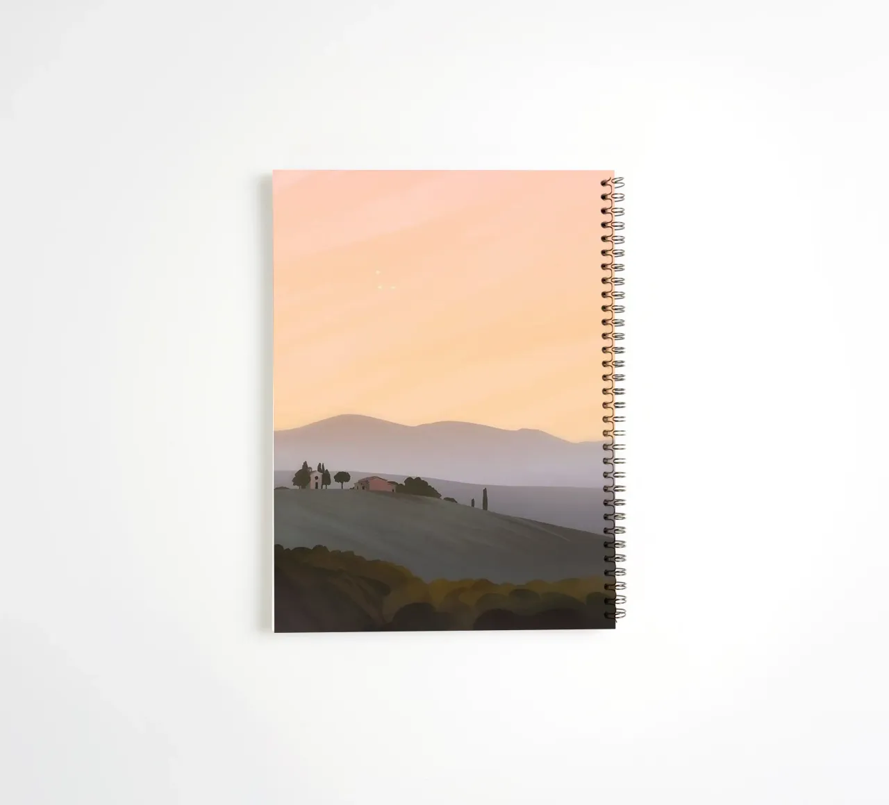 pastel colors horizon clouds spiral notebook by prindy