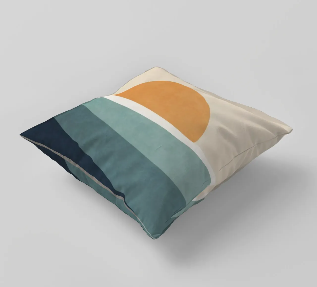 water layers sun decorative cushion by prindy