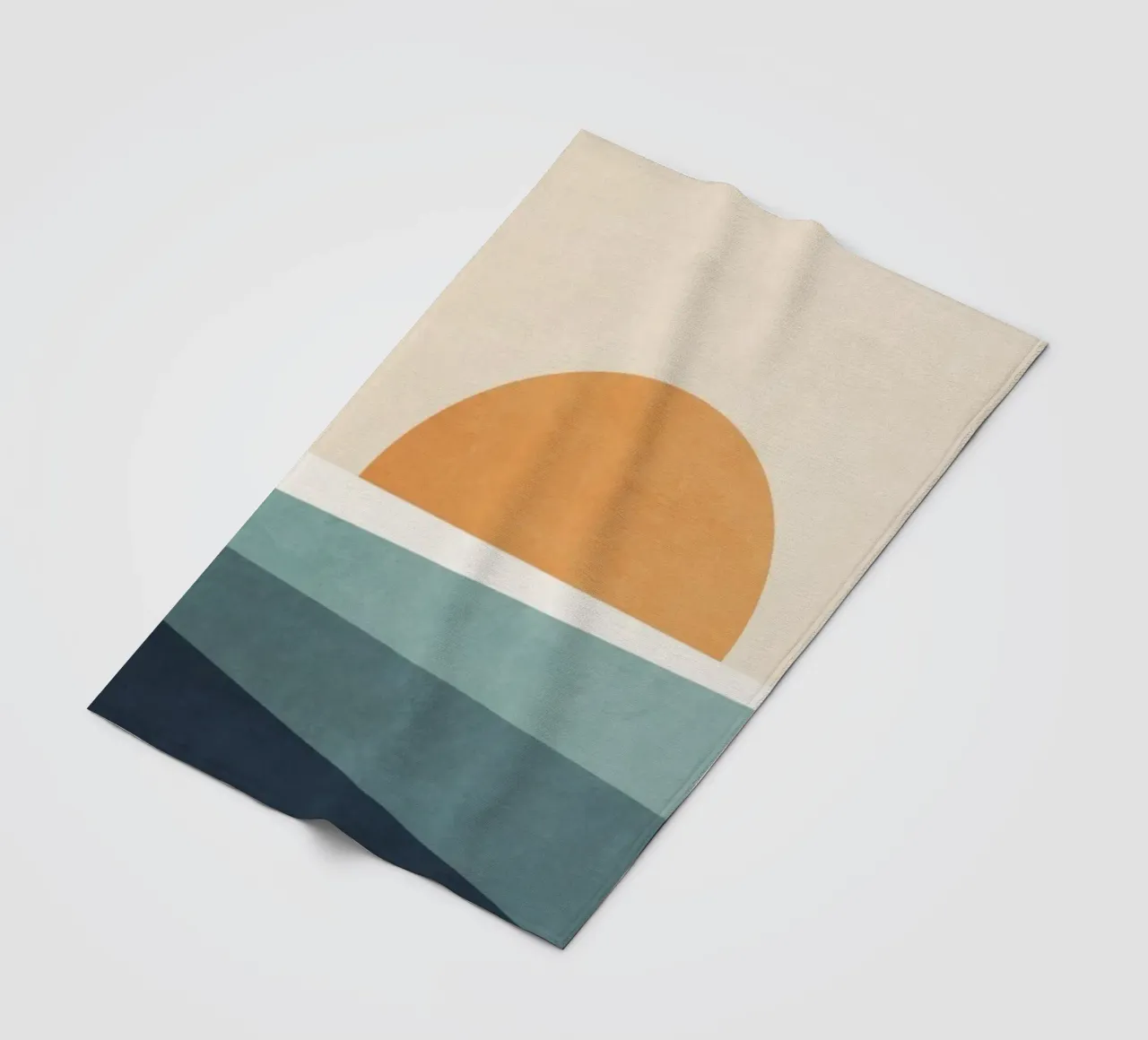 water layers sun fleece blanket by prindy