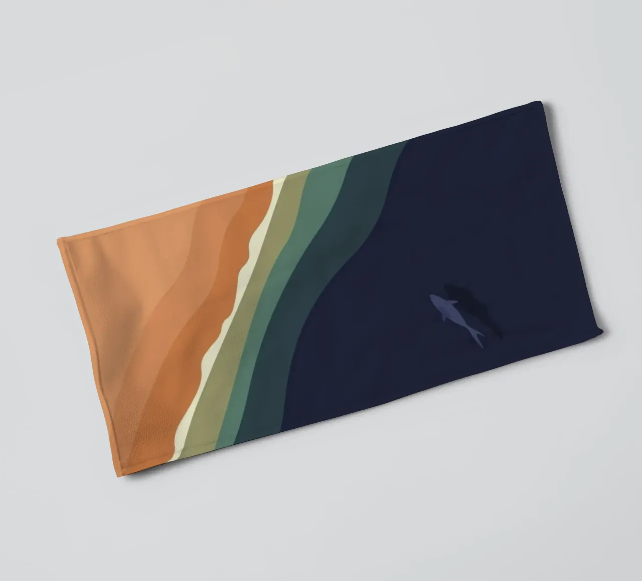 shoreline coast marine towel by prindy
