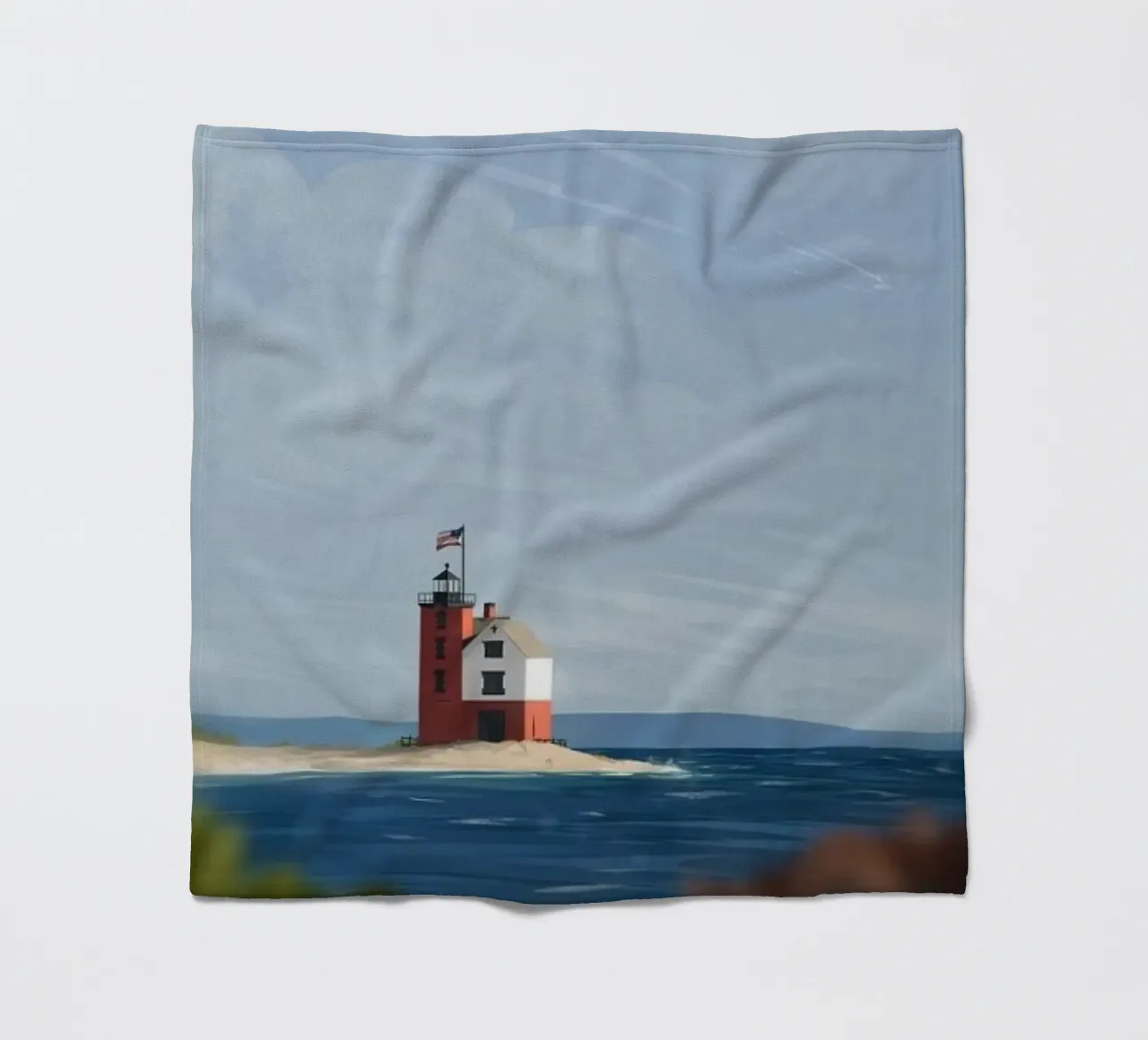 lighthouse ocean coperta in pile da prindy
