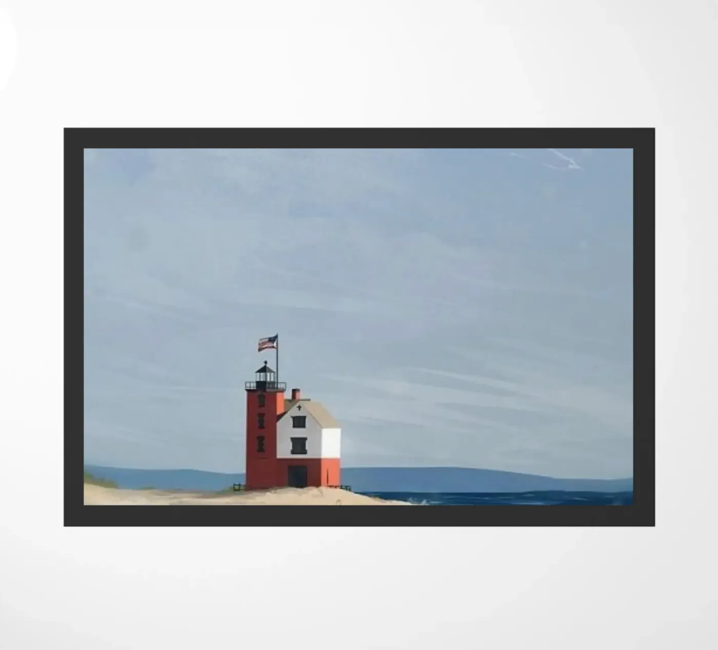 lighthouse ocean doormat by prindy