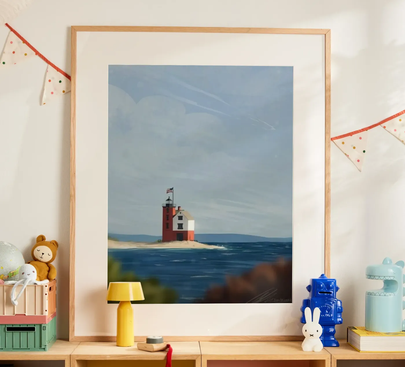 lighthouse ocean poster de prindy