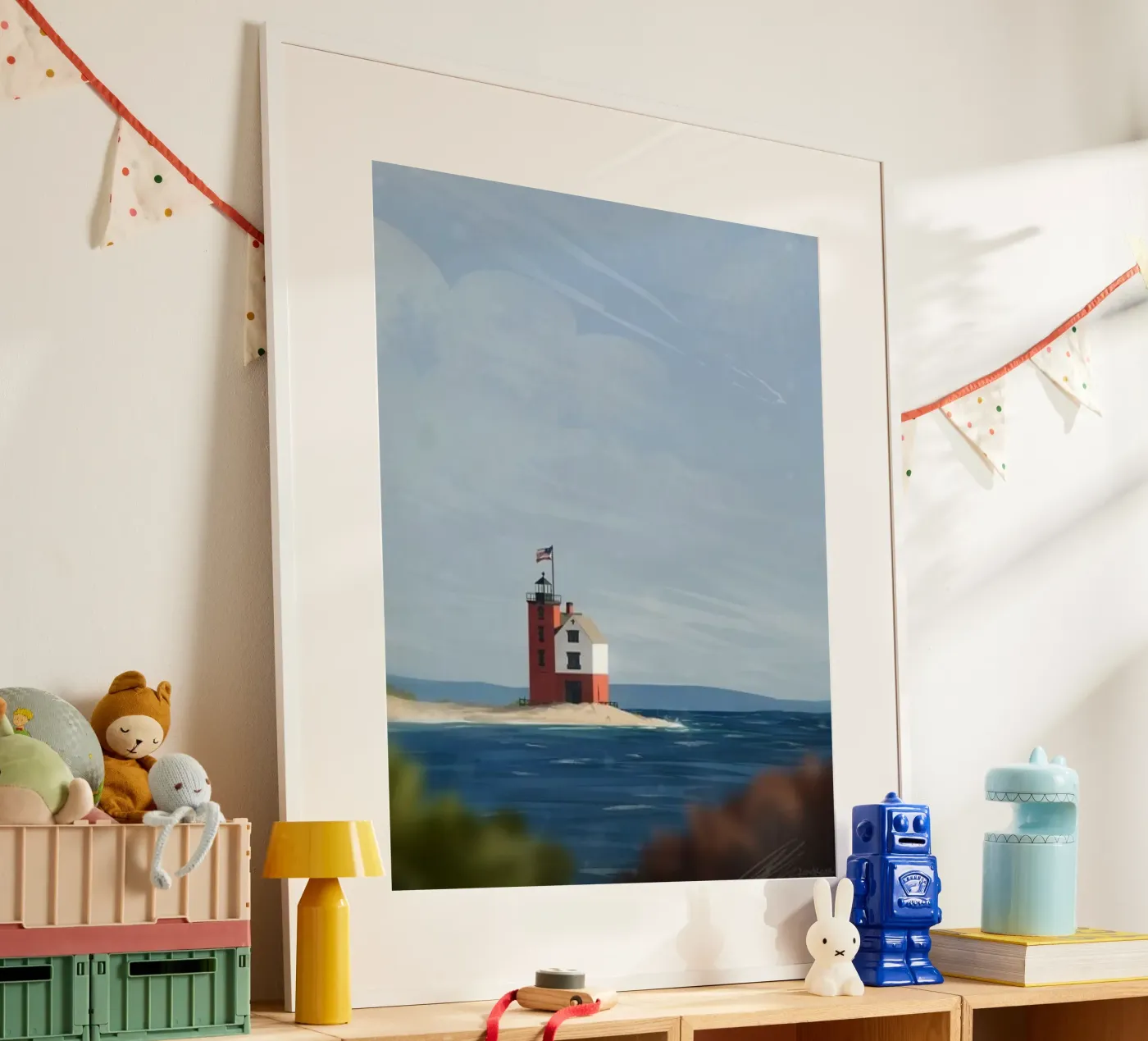 lighthouse ocean poster de prindy