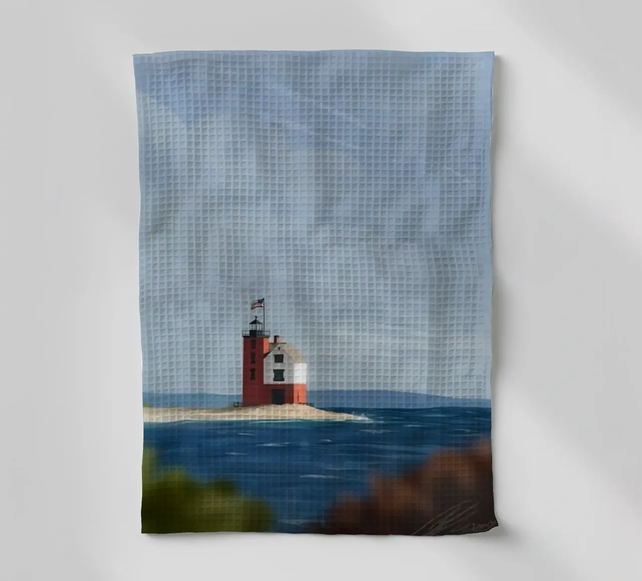 lighthouse ocean canovaccio da cucina da prindy