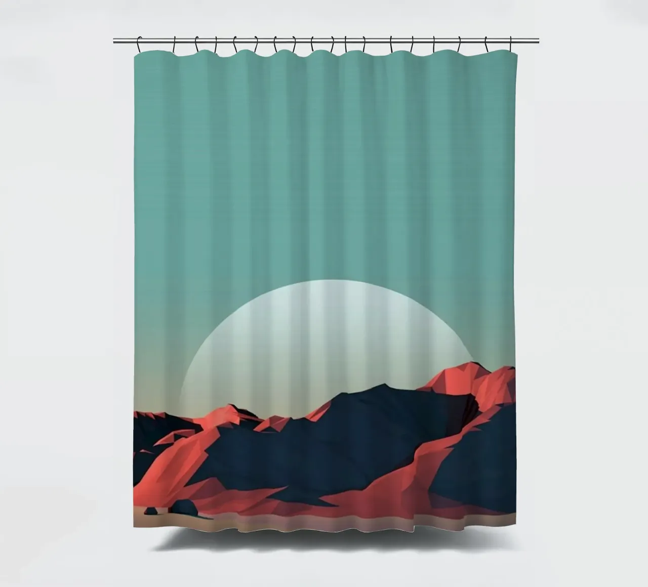 rocky natural light shower curtain by prindy