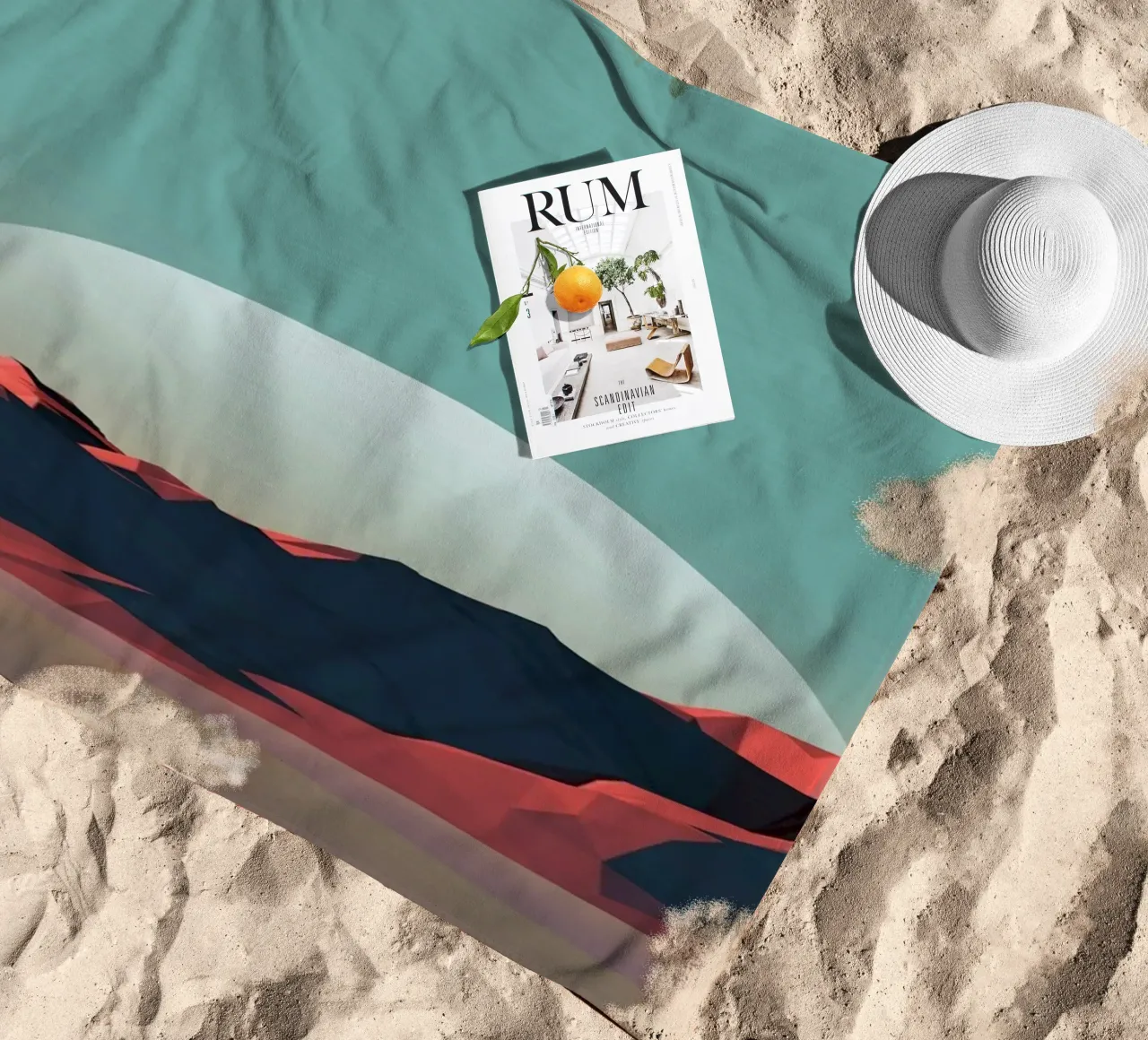 rocky natural light beach towel by prindy
