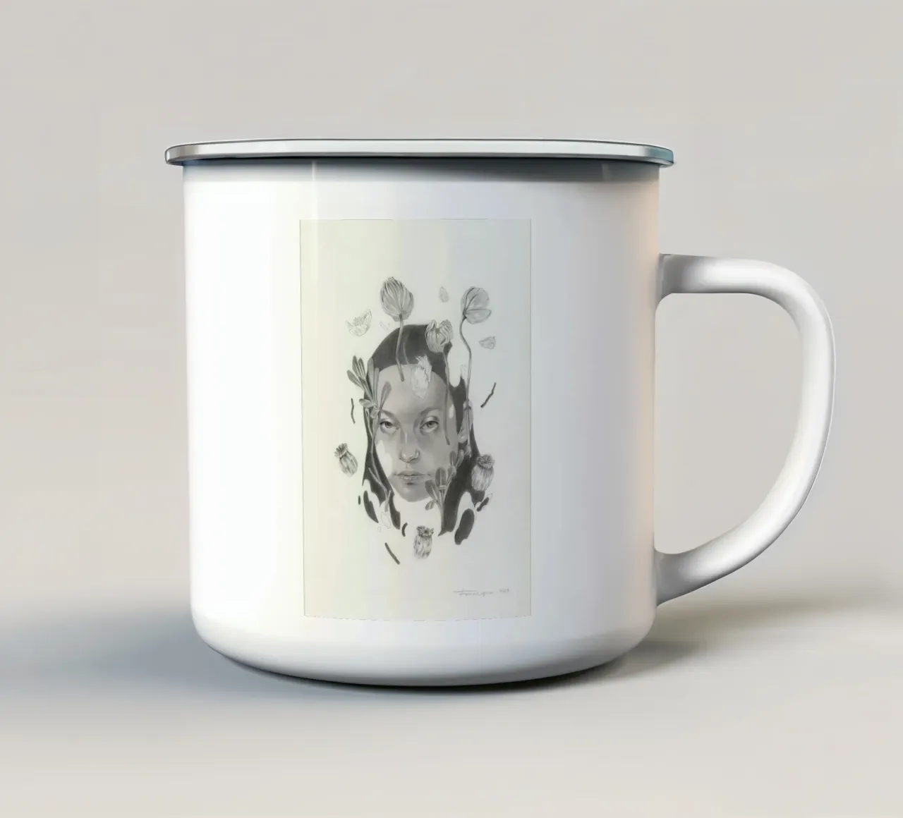 Flottement tazza in smalto da Faunesque