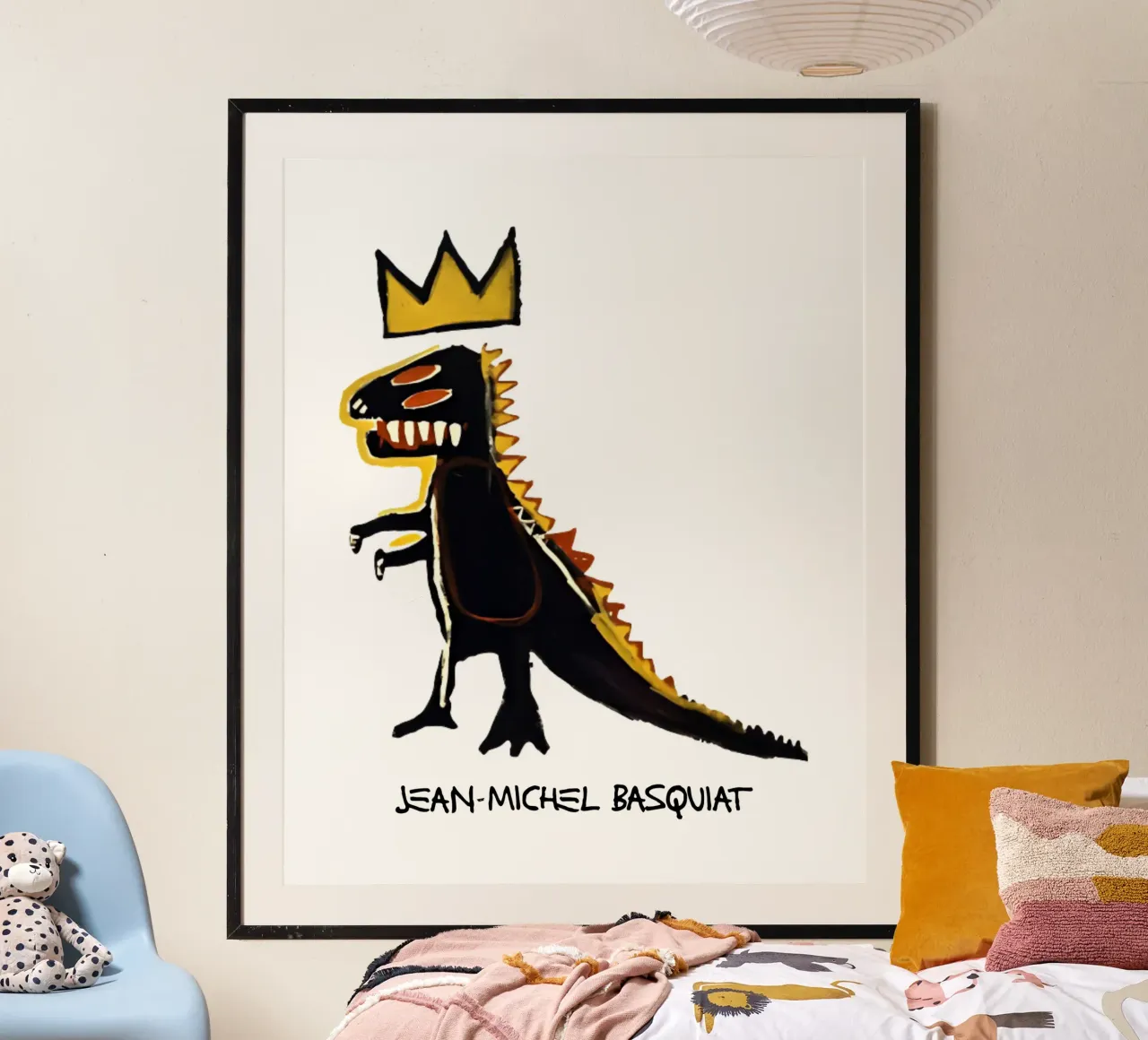 Jean Michel Basquiat 2 poster con telaio in plastica da https://www.juniqe.com/uk/shop/Henndraws