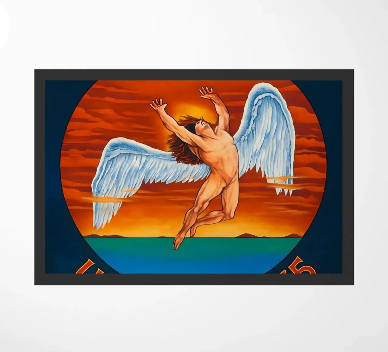 LED-ZEPPELIN प.ड TOUR 1975 Poster doormat by DGUnder