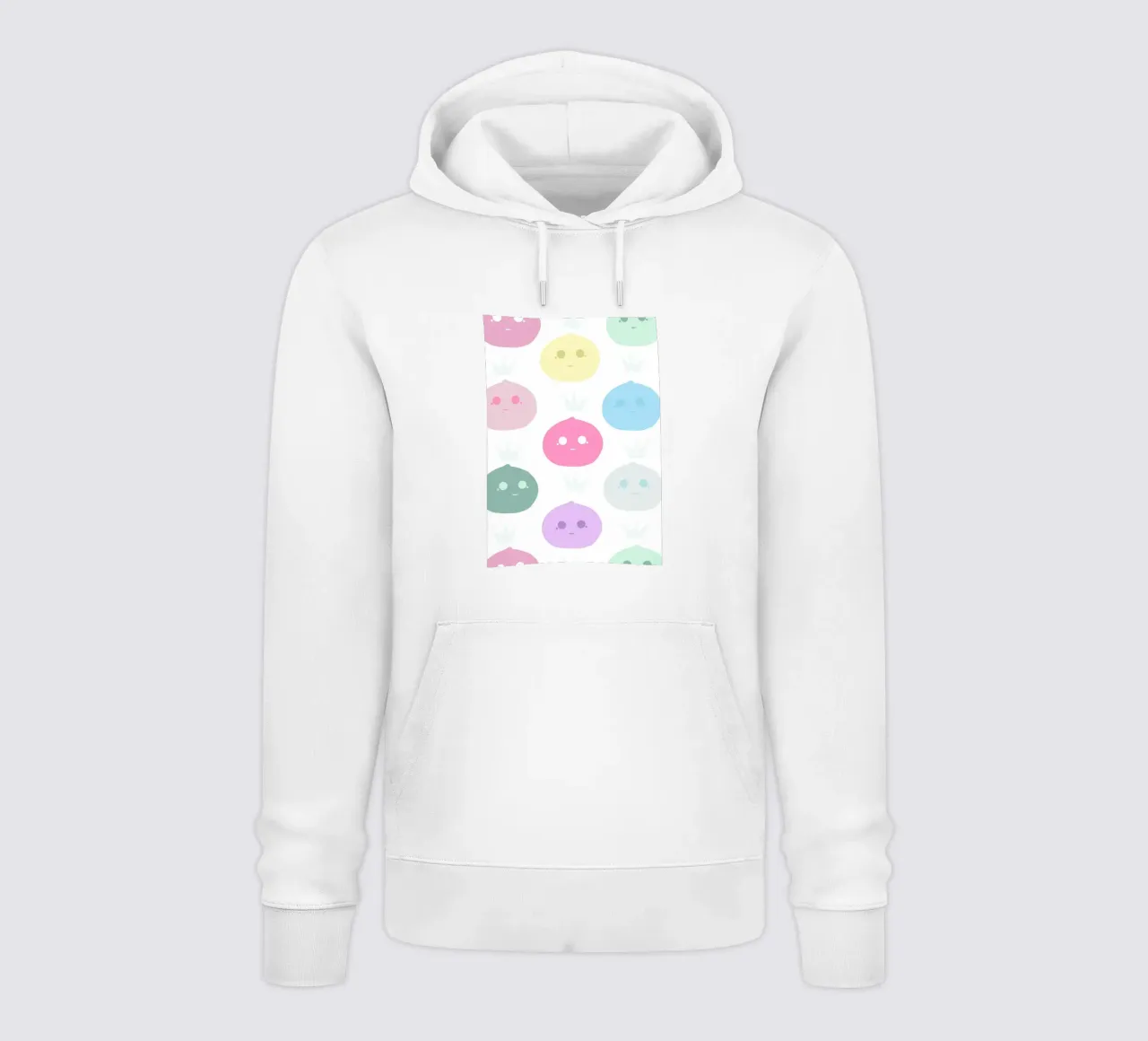 Mochi Queen pattern felpa con cappuccio da gulsengunel