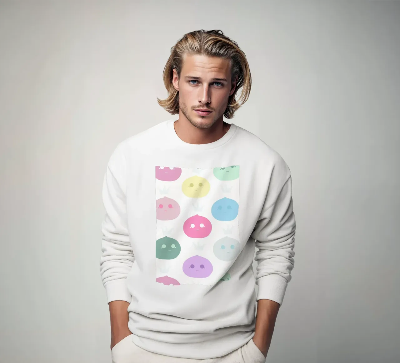 Mochi Queen pattern felpa da gulsengunel