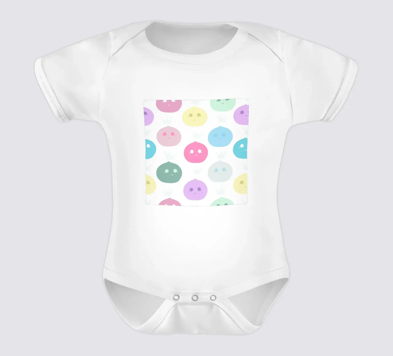 Mochi Queen pattern body neonato maniche corte da gulsengunel