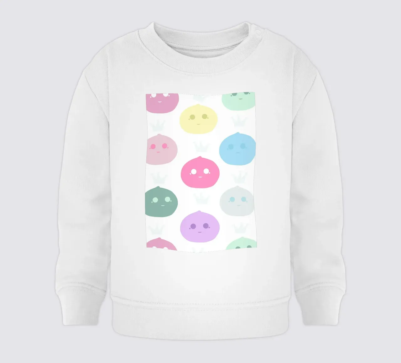 Mochi Queen pattern felpa neonato da gulsengunel