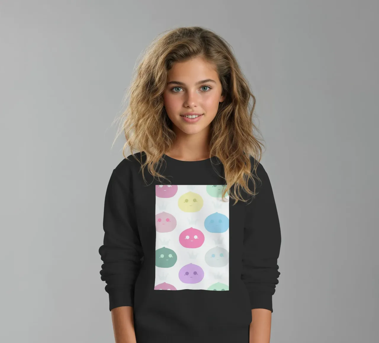 Mochi Queen pattern felpa bambino da gulsengunel