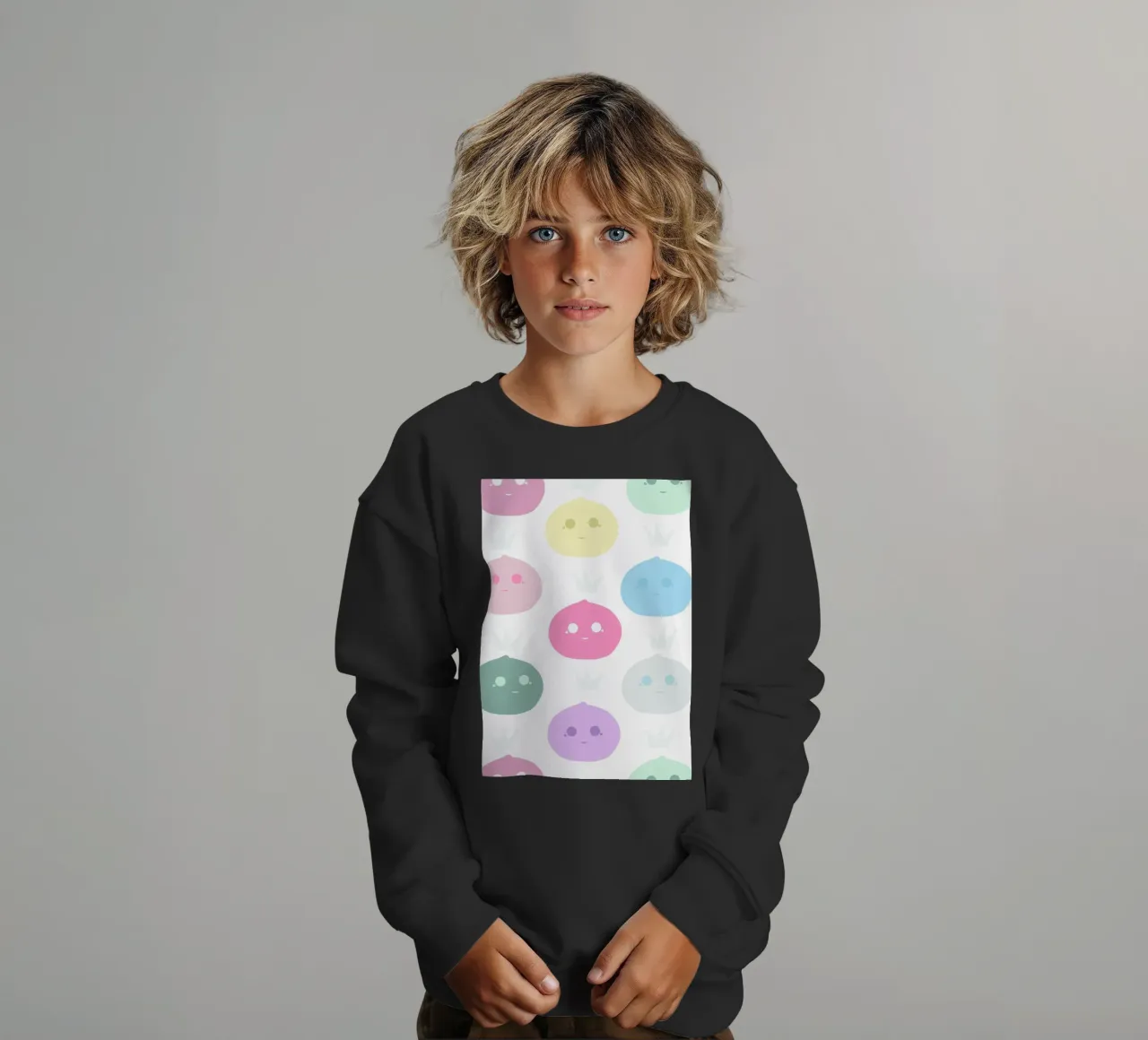 Mochi Queen pattern felpa bambino da gulsengunel