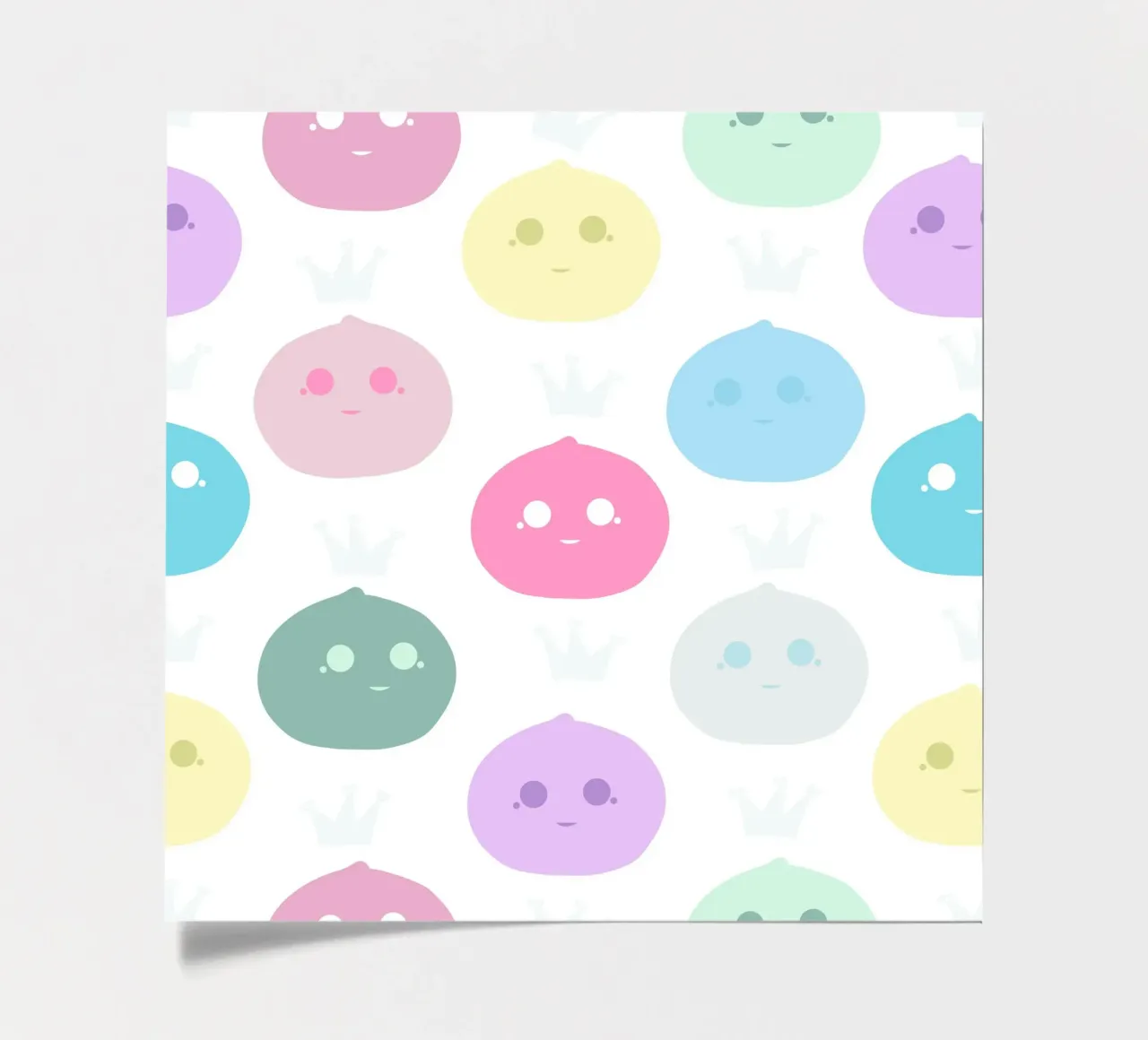 Mochi Queen pattern foglio adesivo da gulsengunel