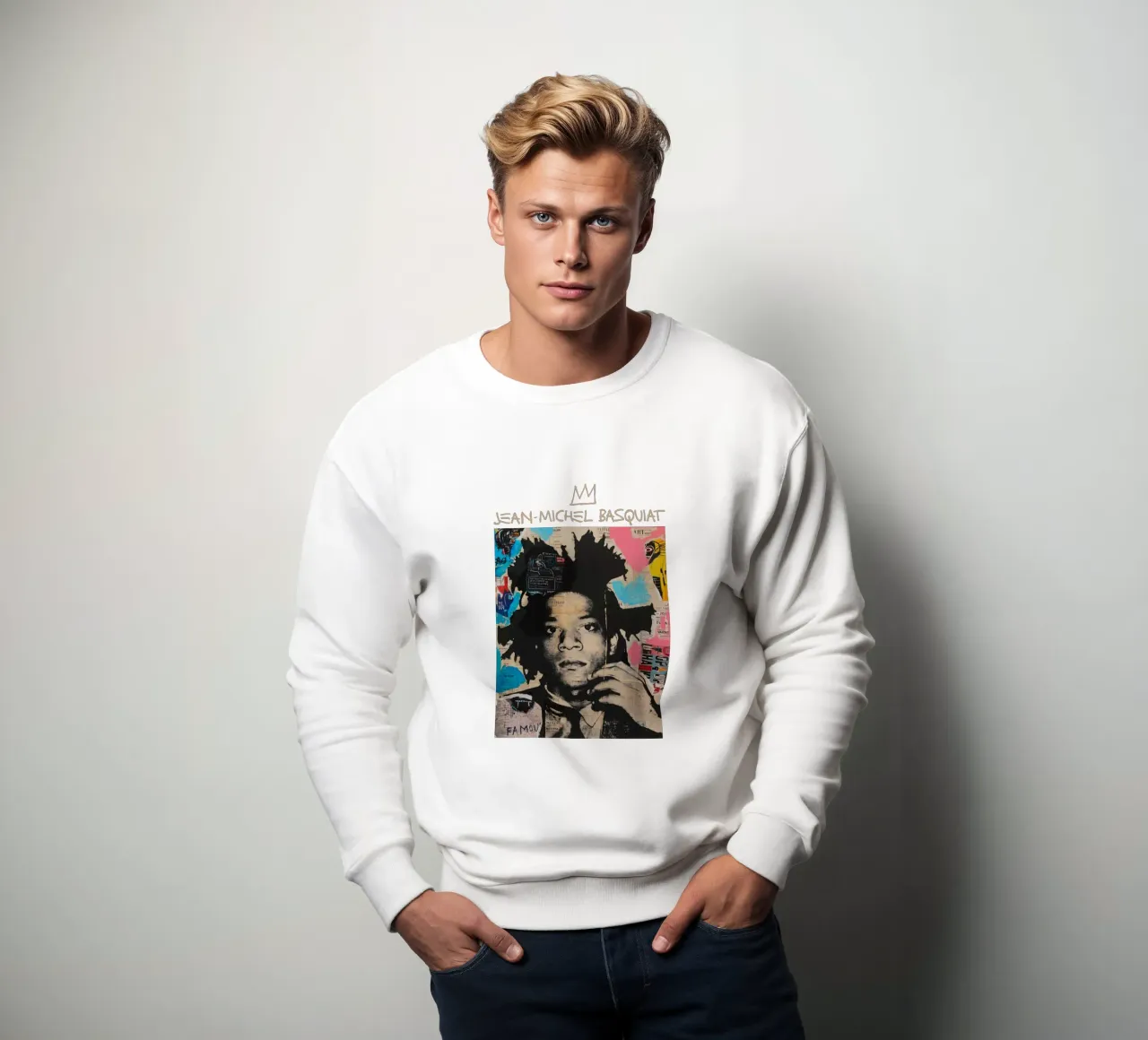 Jean Michel Basquiat 3 felpa da https://www.juniqe.com/uk/shop/Henndraws