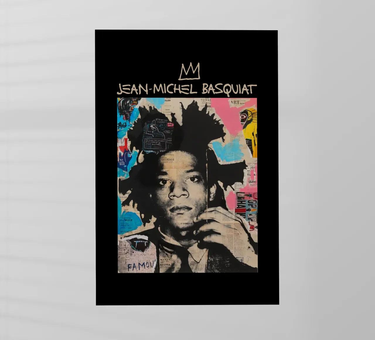 Jean Michel Basquiat 3 pellicola backlit da https://www.juniqe.com/uk/shop/Henndraws
