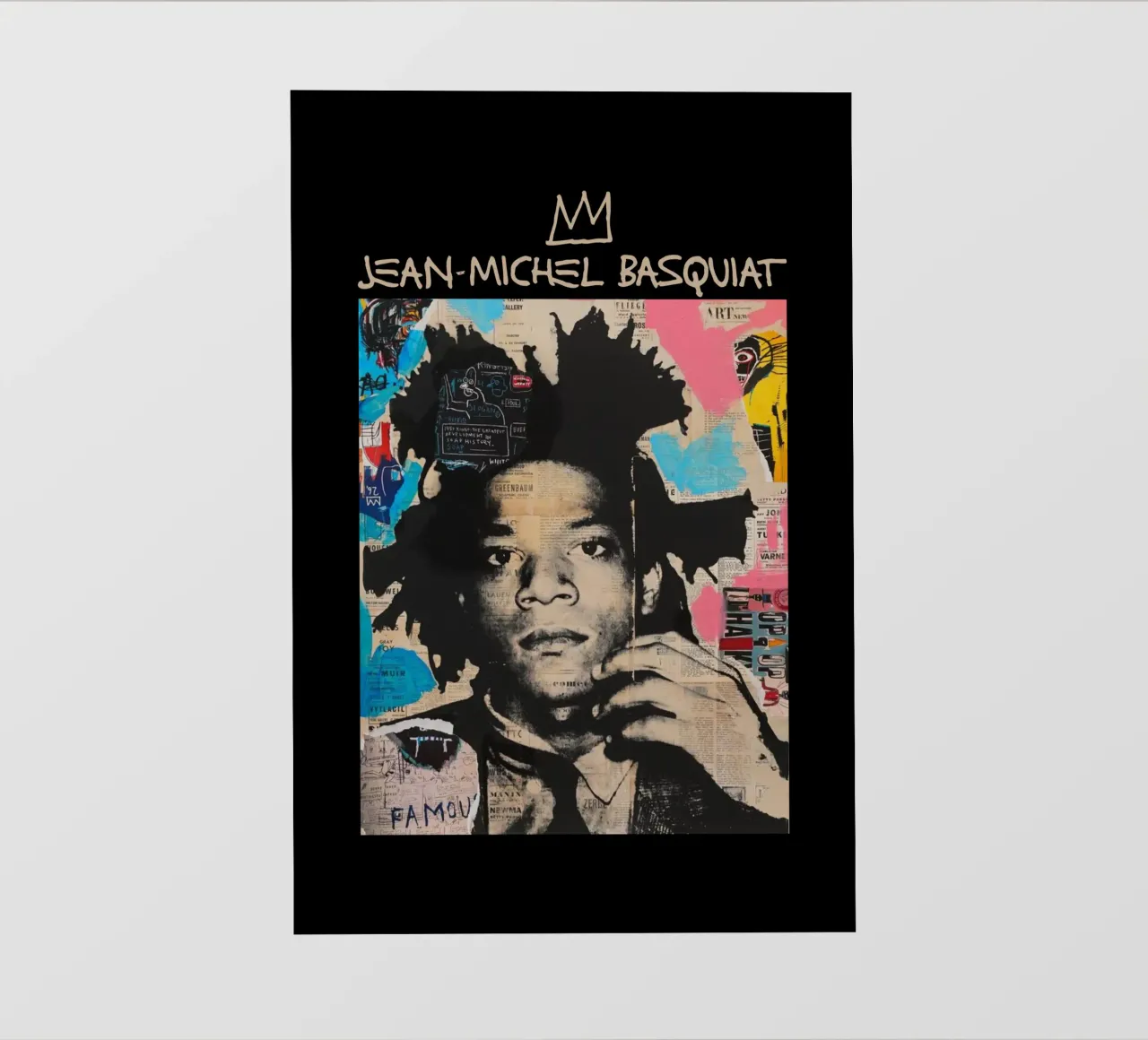 Jean Michel Basquiat 3 pellicola backlit da https://www.juniqe.com/uk/shop/Henndraws