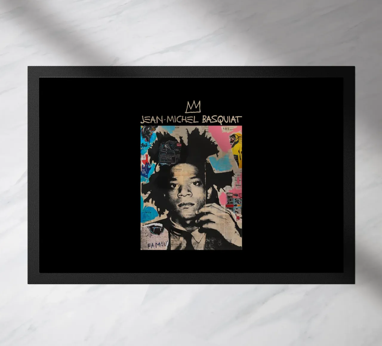 Jean Michel Basquiat 3 zerbino da https://www.juniqe.com/uk/shop/Henndraws