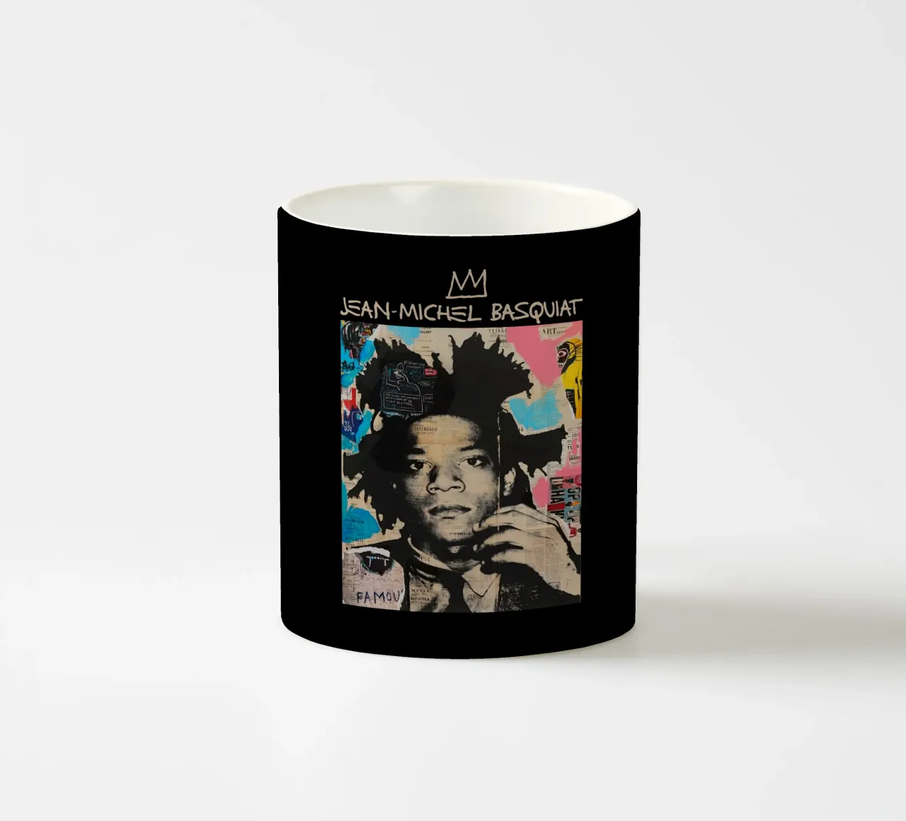 Jean Michel Basquiat 3 tazza in ceramica da https://www.juniqe.com/uk/shop/Henndraws