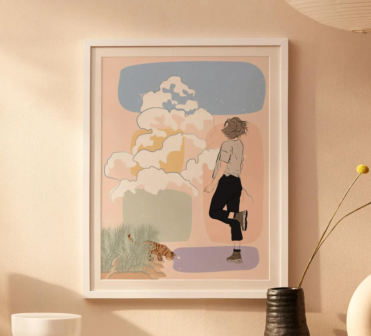 Appelez mon nom poster avec cadre en aluminium de vioking