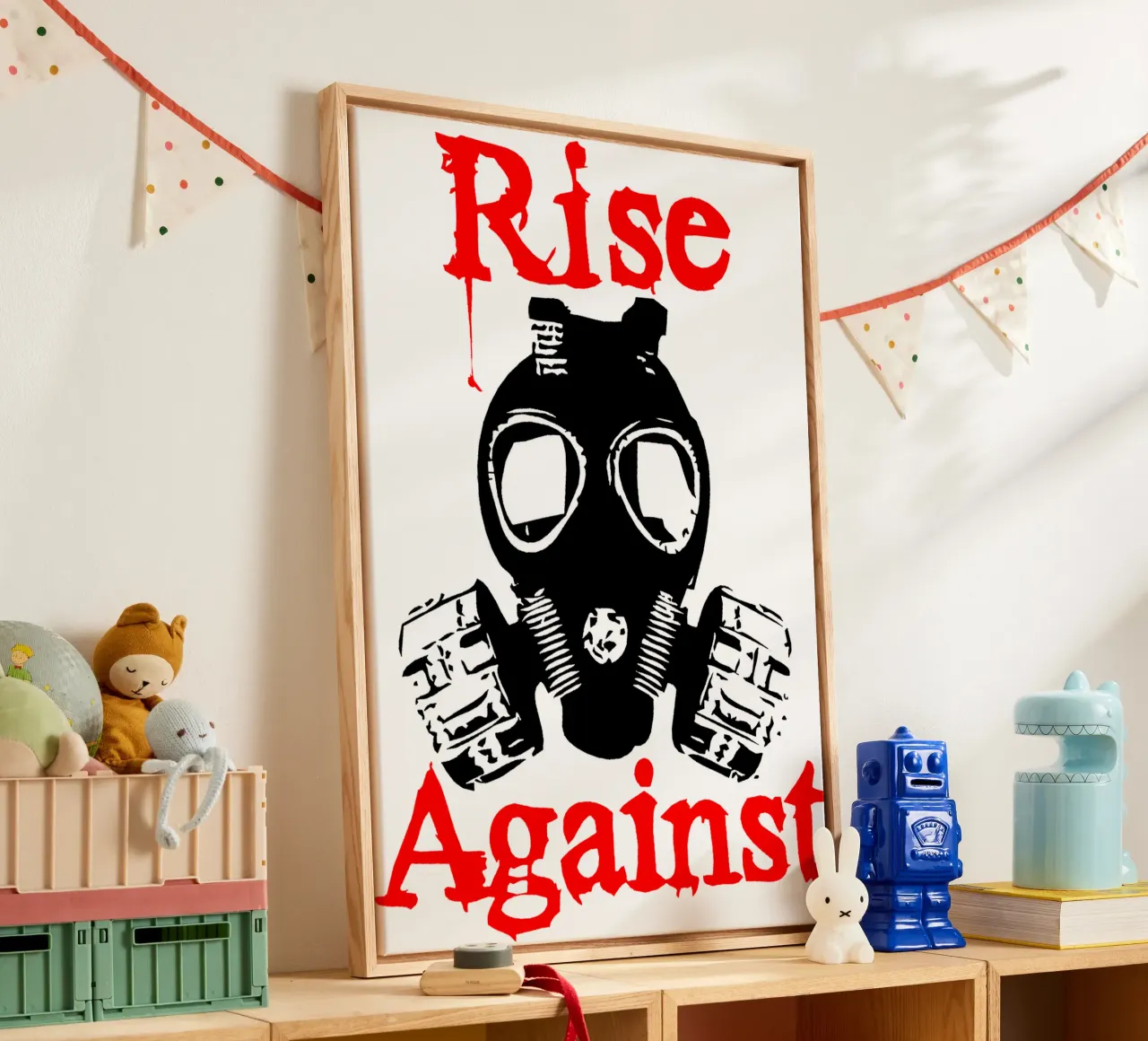 The Mask Rock Band Klassiek T-Shirt canvas met Baklijst van hanan1204